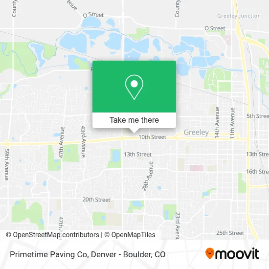 Primetime Paving Co map