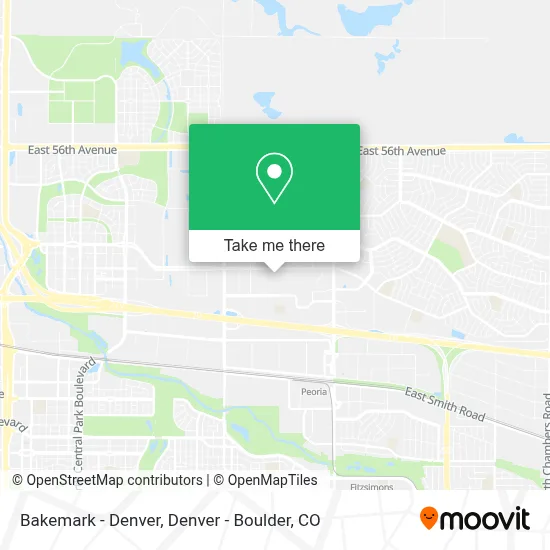 Bakemark - Denver map