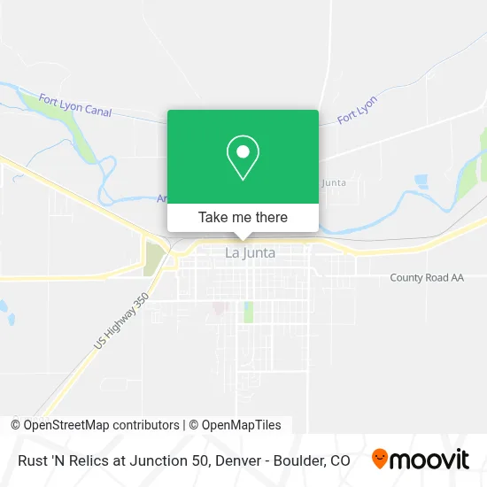 Rust 'N Relics at Junction 50 map