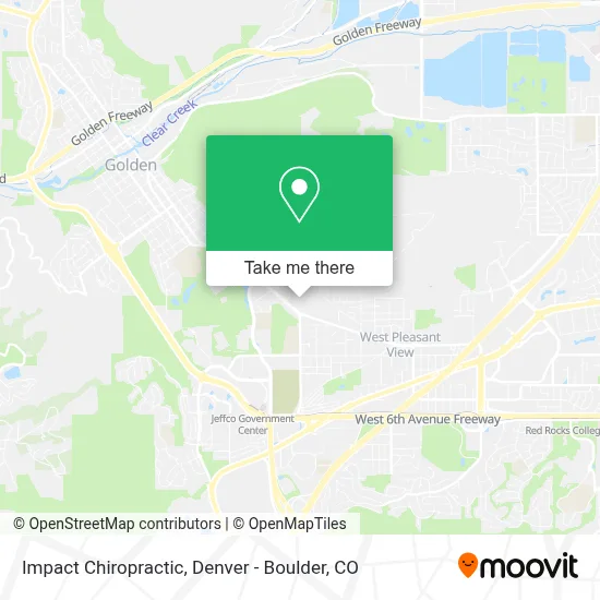 Impact Chiropractic map