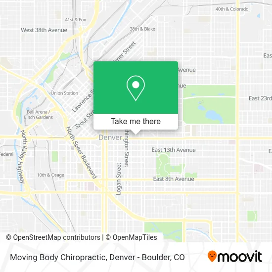 Moving Body Chiropractic map