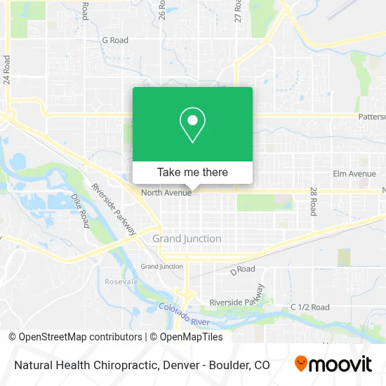 Natural Health Chiropractic map