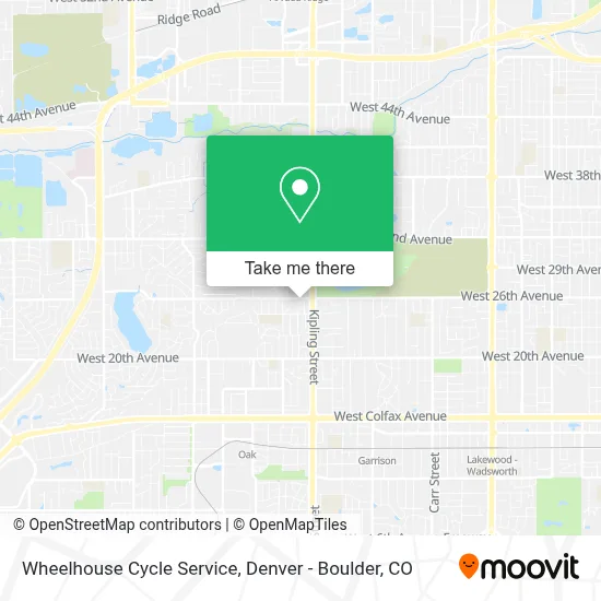 Wheelhouse Cycle Service map