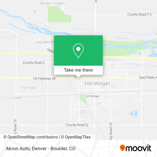 Akron Auto map