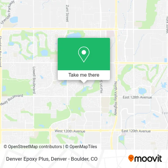 Denver Epoxy Plus map