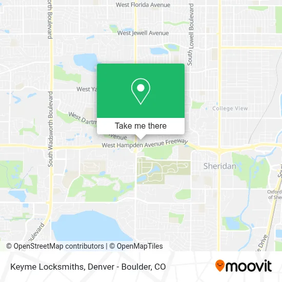Keyme Locksmiths map