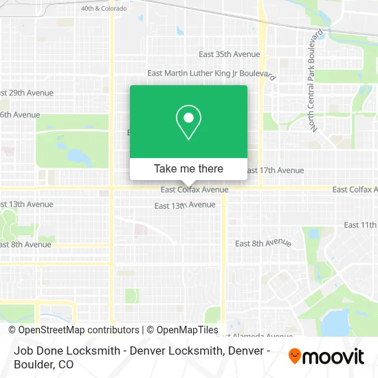 Job Done Locksmith - Denver Locksmith map