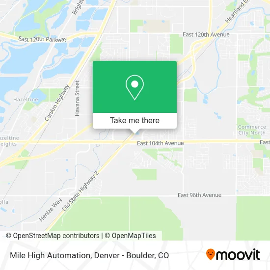 Mile High Automation map