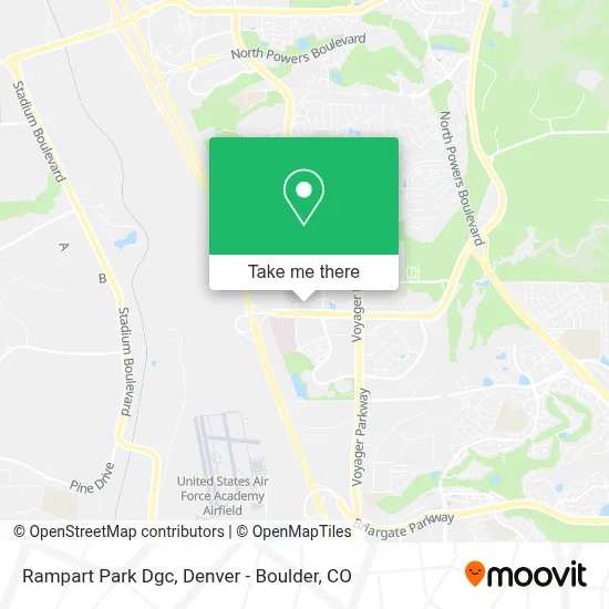 Rampart Park Dgc map