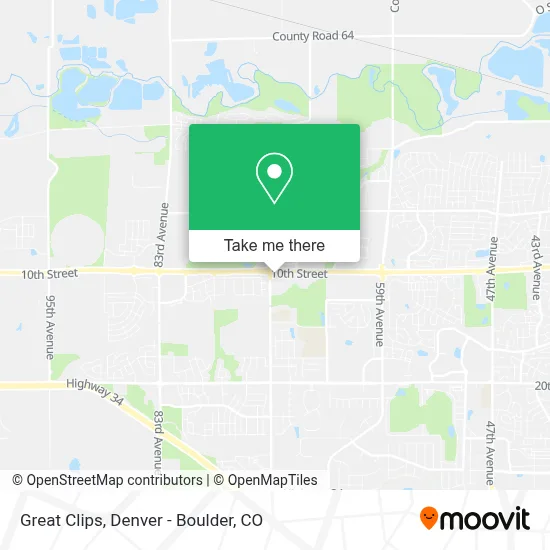 Great Clips map