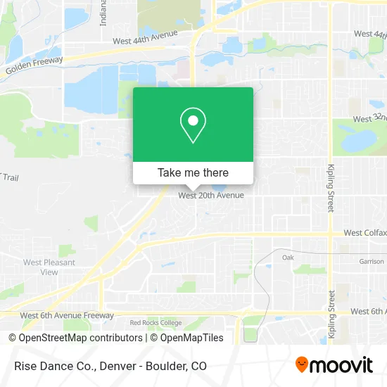 Rise Dance Co. map