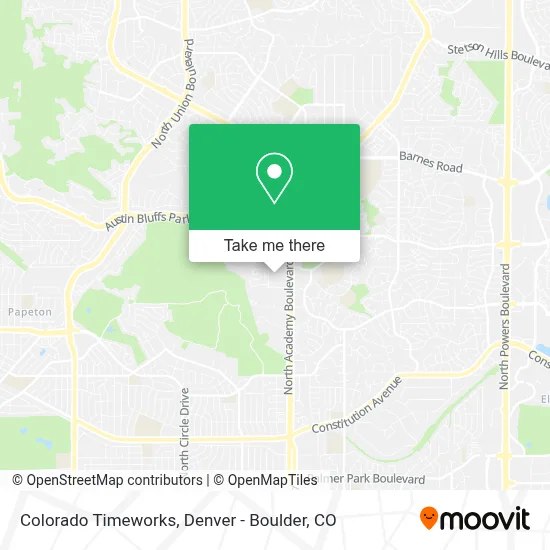Colorado Timeworks map