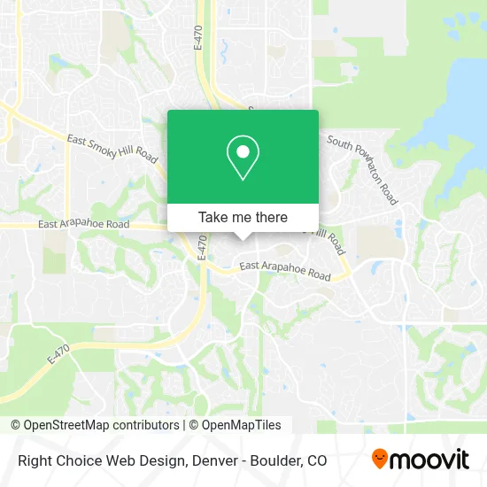 Right Choice Web Design map