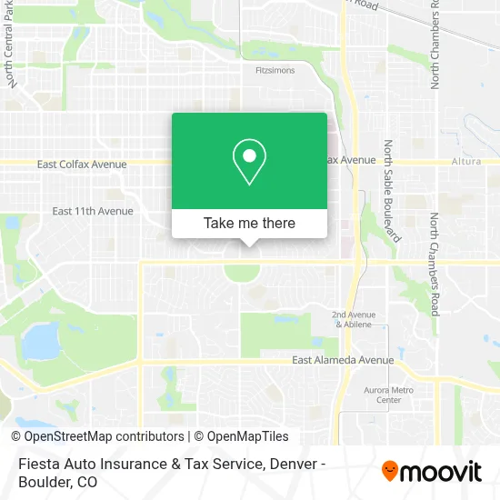 Fiesta Auto Insurance & Tax Service map