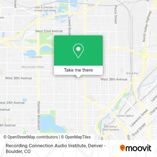Recording Connection Audio Institute map