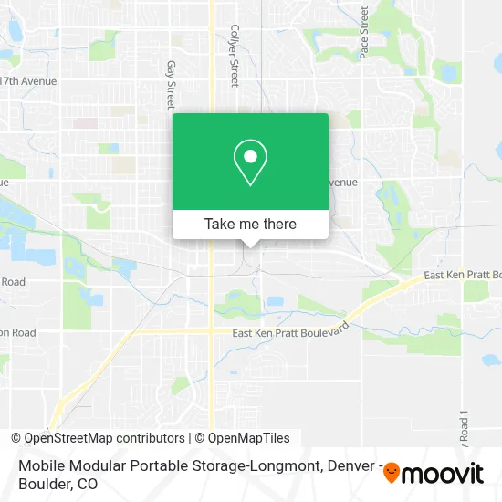 Mobile Modular Portable Storage-Longmont map