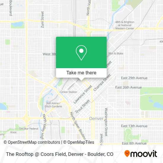 The Rooftop @ Coors Field map