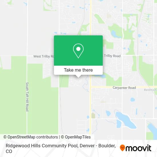 Ridgewood Hills Community Pool map
