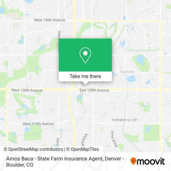 Amos Baca - State Farm Insurance Agent map