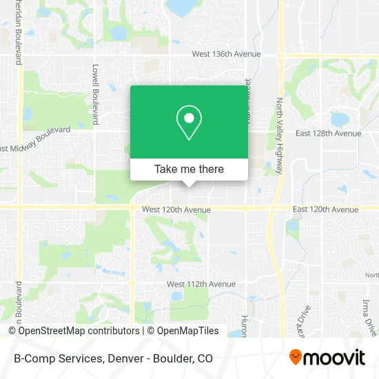 B-Comp Services map
