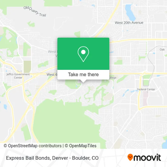 Express Bail Bonds map