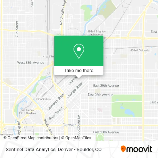 Sentinel Data Analytics map