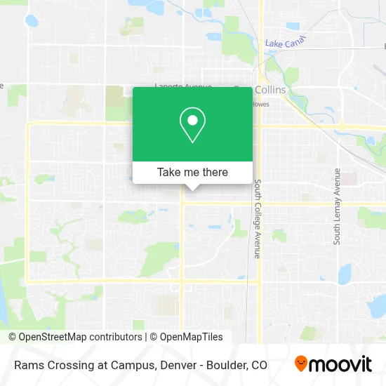 Rams Crossing at Campus map
