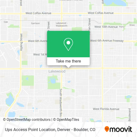 Ups Access Point Location map
