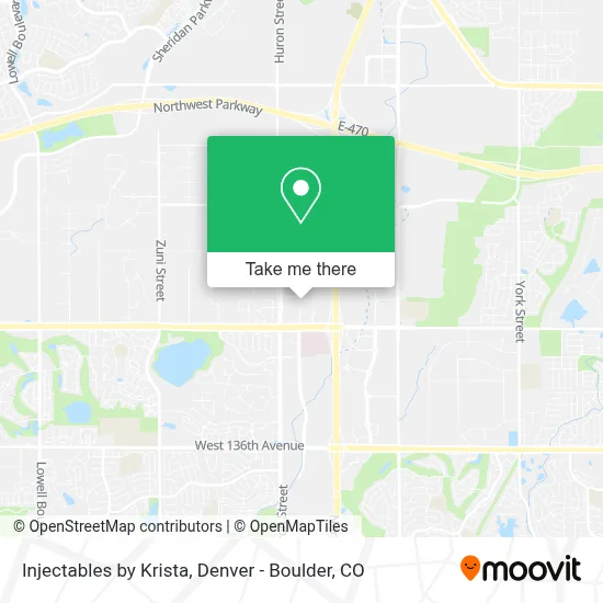 Injectables by Krista map