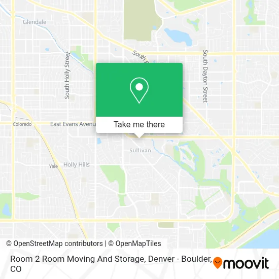 Room 2 Room Moving And Storage map