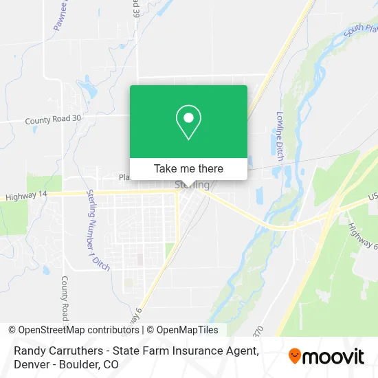 Randy Carruthers - State Farm Insurance Agent map