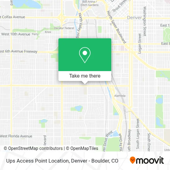 Ups Access Point Location map