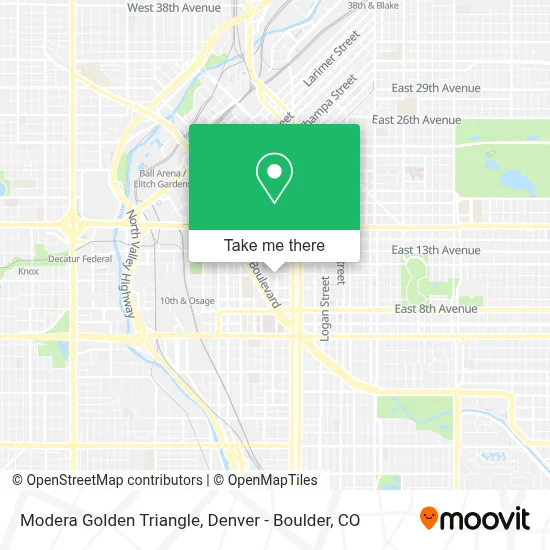 Modera Golden Triangle map