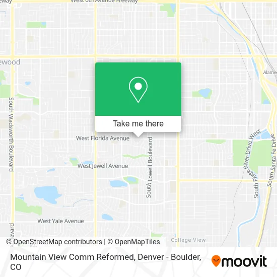 Mountain View Comm Reformed map
