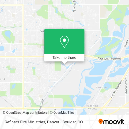 Refiners Fire Ministries map