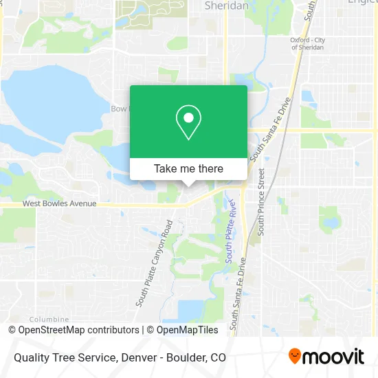 Quality Tree Service map