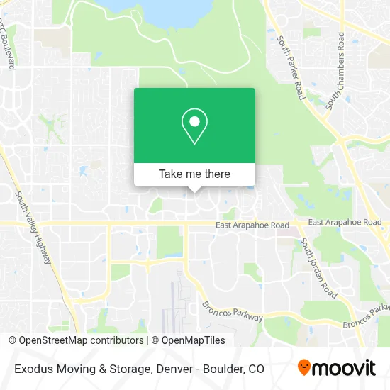 Exodus Moving & Storage map