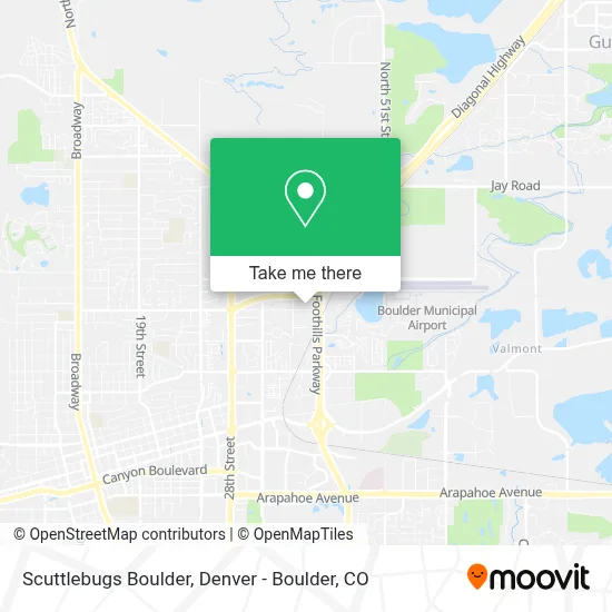 Scuttlebugs Boulder map