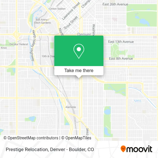 Prestige Relocation map