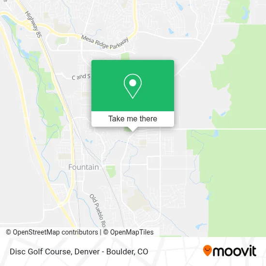 Disc Golf Course map