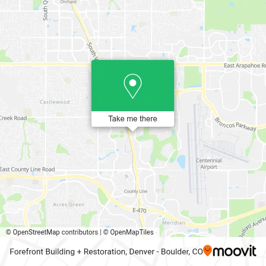 Forefront Building + Restoration map