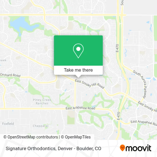 Signature Orthodontics map