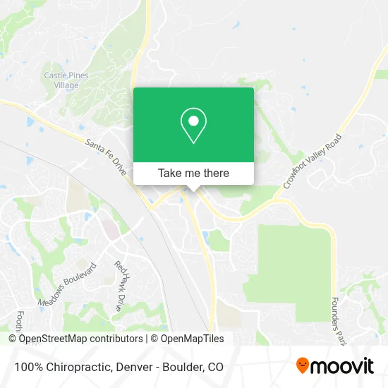100% Chiropractic map