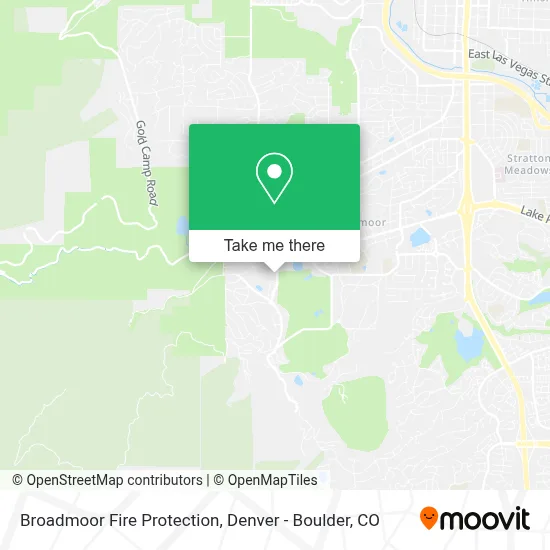 Broadmoor Fire Protection map