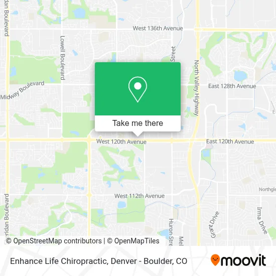Enhance Life Chiropractic map