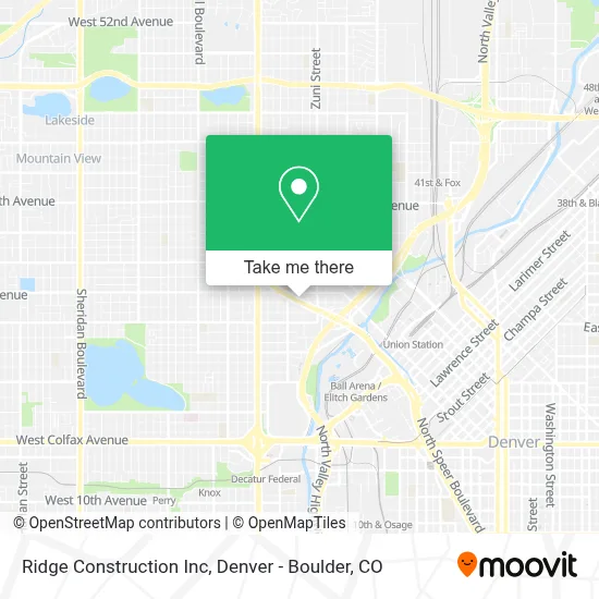 Ridge Construction Inc map