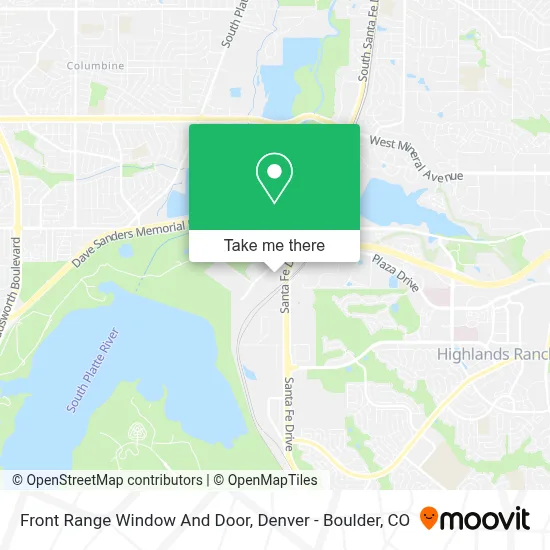 Front Range Window And Door map
