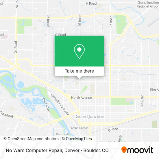 No Ware Computer Repair map