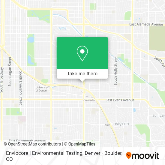 Enviocore | Environmental Testing map