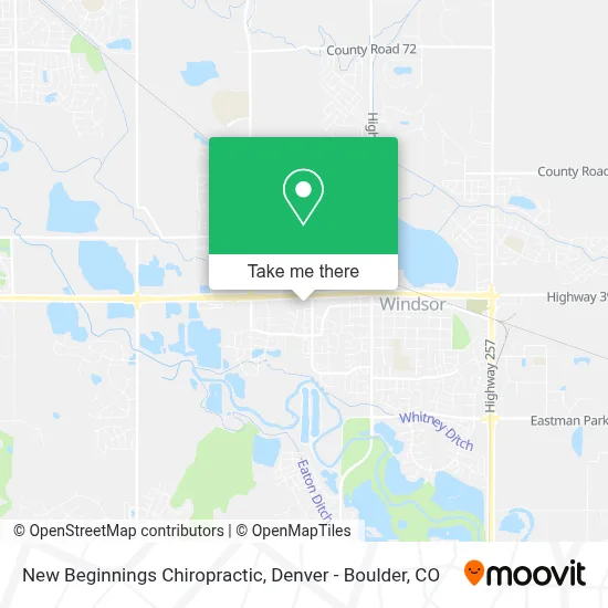 New Beginnings Chiropractic map